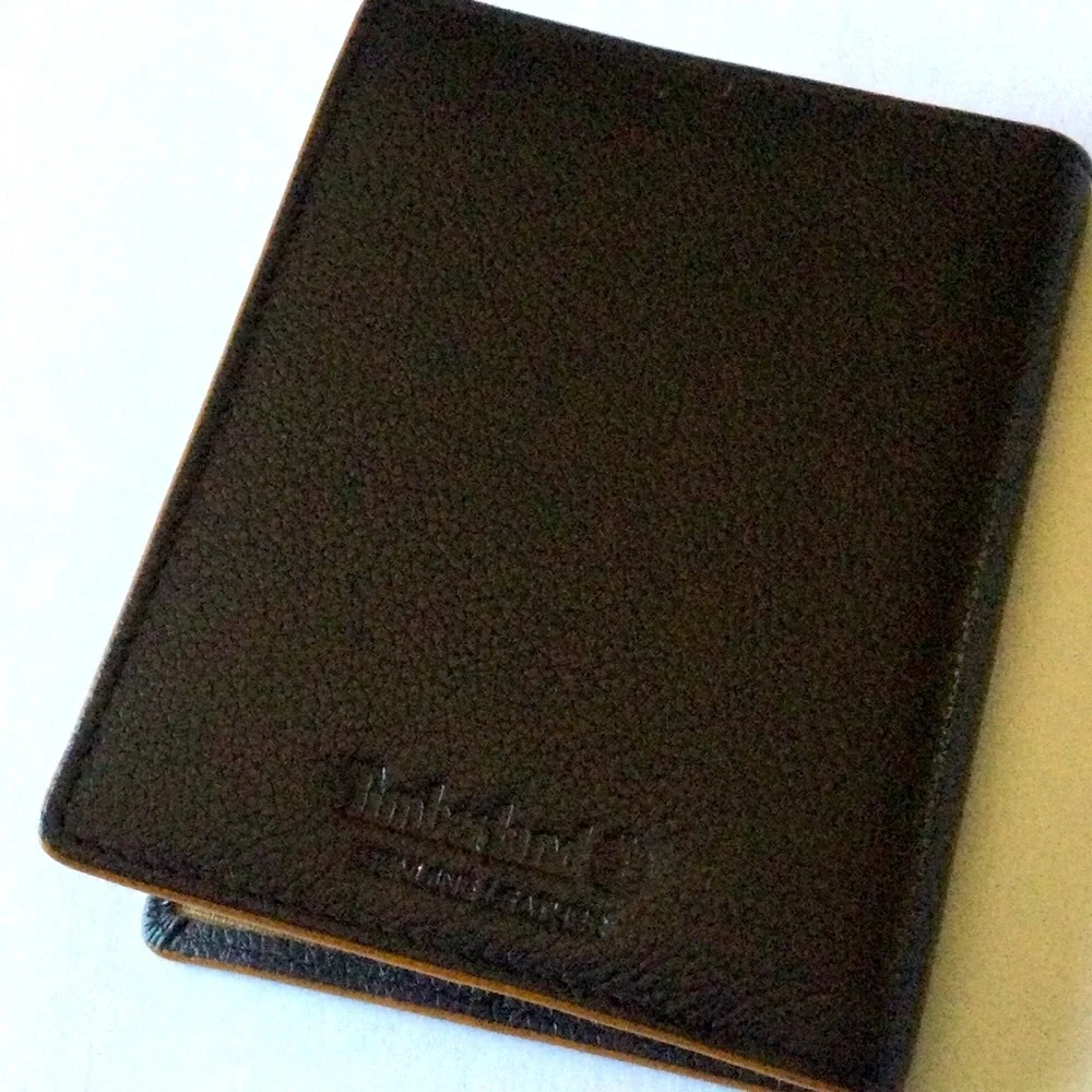 TIMBERLAND LEATHER PASSPORT HOLDER CASE BROWN NWOT